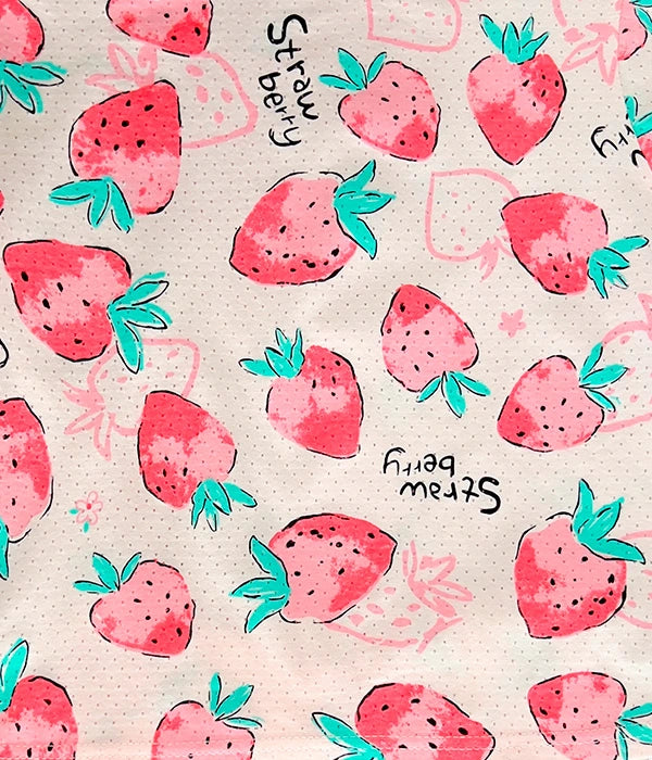PIJAMA FRESAS MANGA CORTA , 2 PIEZAS