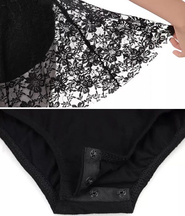 CONJUNTO DE LEOTARDO CON FALDA DE ENCAJE