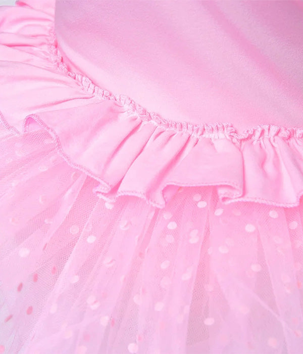 VESTIDO DE BALLET MANGA CORTA