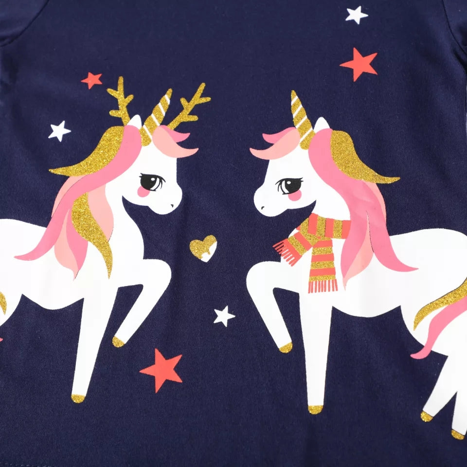 Playera Unicornios Invernales