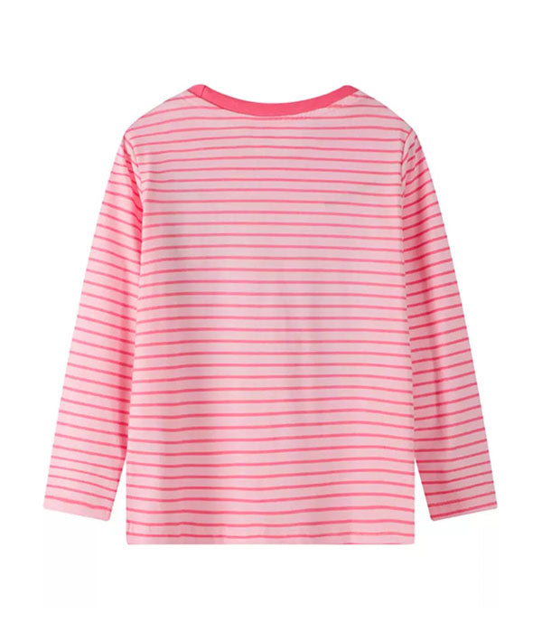 PLAYERA UNICORNIO A RAYAS MANGA LARGA